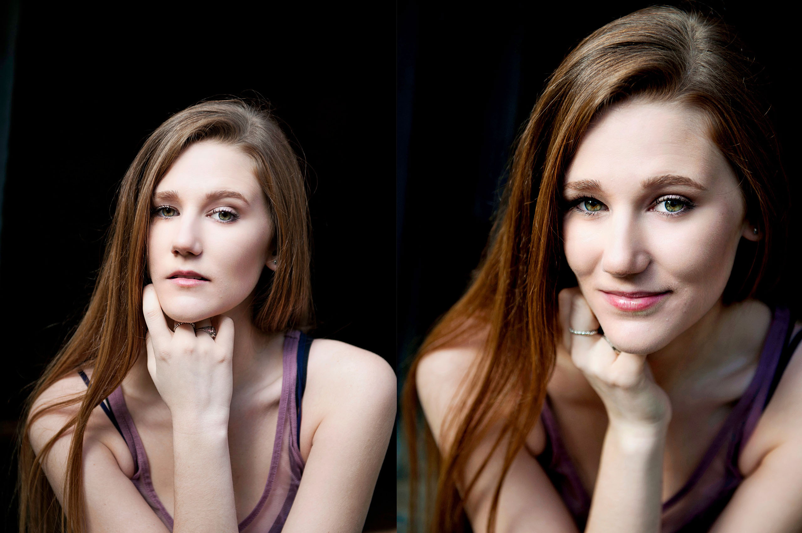 A Senior photo of Anthony Wayne High School student, Kelsey, posing with an Elephant at the Toledo Lucas County Fair.